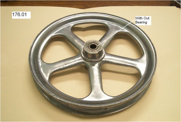 10 inch rear tricycle wheel